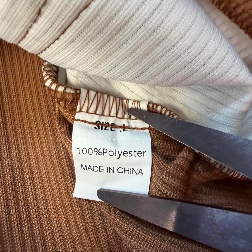 Leopard Print Colorblock Ribbed Shacket Women’s L… - image 2